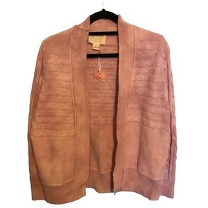 NWT Evy’s Tree The Bethany Blush cardigan sweater tie-dye